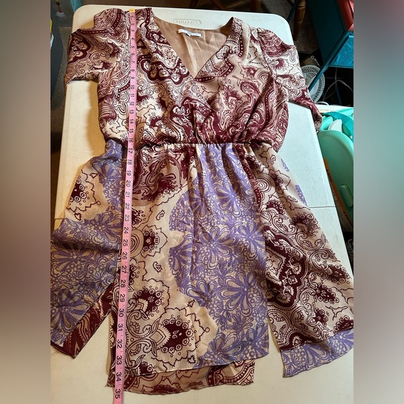 Tibi size 6 silk faux wrap mini dress - Picture 9 of 9